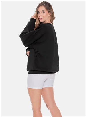 Buzo deportivo color rojo para mujer, marca BABALÚ, referencia 109023, vista lateral. Compra al por mayor en babalu.com.co en COP.