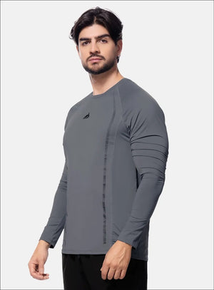 Camibuzo deportivo color gris para hombre, marca INIZIO, referencia 86626, vista frontal. Compra al por mayor en babalu.com.co en COP.