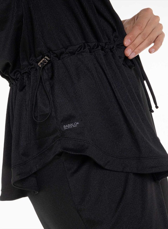 Camisa casual color negro para mujer, marca BABALÚ, referencia 112013, vista detalle. Compra al por mayor en babalu.com.co en COP.