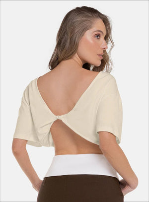 Blusa casual color marfil, marca BABALÚ, referencia 112203, vista detalle. Compra al por mayor en babalu.com.co en COP.