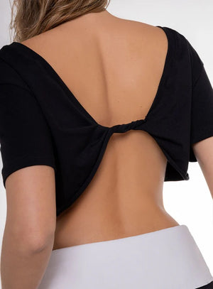 Blusa casual color negro, marca BABALÚ, referencia 112203, vista detalle. Compra al por mayor en babalu.com.co en COP.