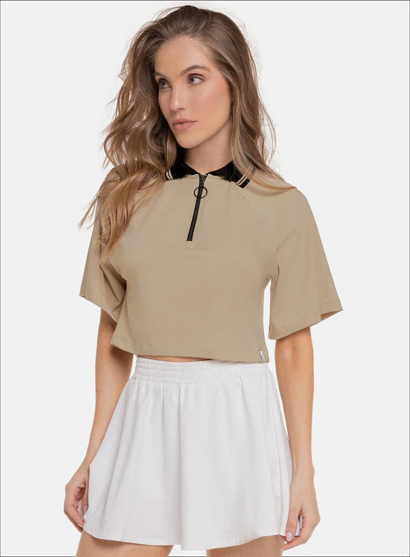 Camiseta deportiva manga ranglan tela algodón