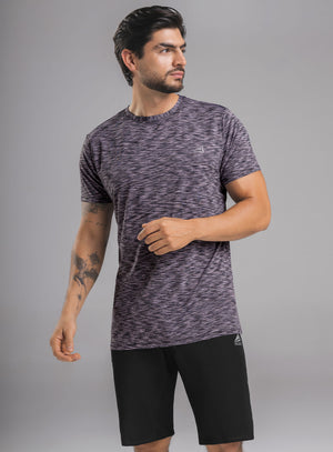 Camiseta deportiva color negro para hombre, marca INIZIO, referencia 86076, vista frontal. Compra al por mayor en babalu.com.co en COP.