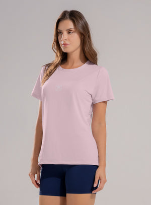 Camiseta deportiva color rosado para mujer, marca BABALÚ, referencia 112543, vista frontal. Compra al por mayor en babalu.com.co en COP.