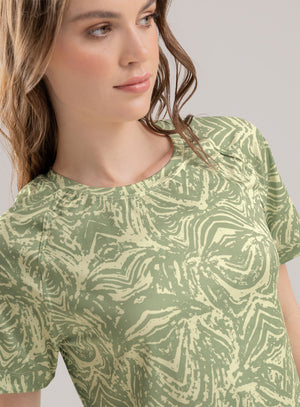 Camiseta deportiva para mujer, marca BABALÚ, referencia 113883, vista detalle. Compra al por mayor en babalu.com.co en COP.
