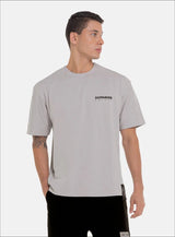 CAMISETA OVERSIZE 100% ALGODÓN CON ESTAMPADO EN FRENTE