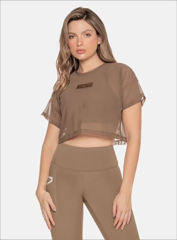 CAMISTEA DEPORTIVA SEMI TRANSPARENTE