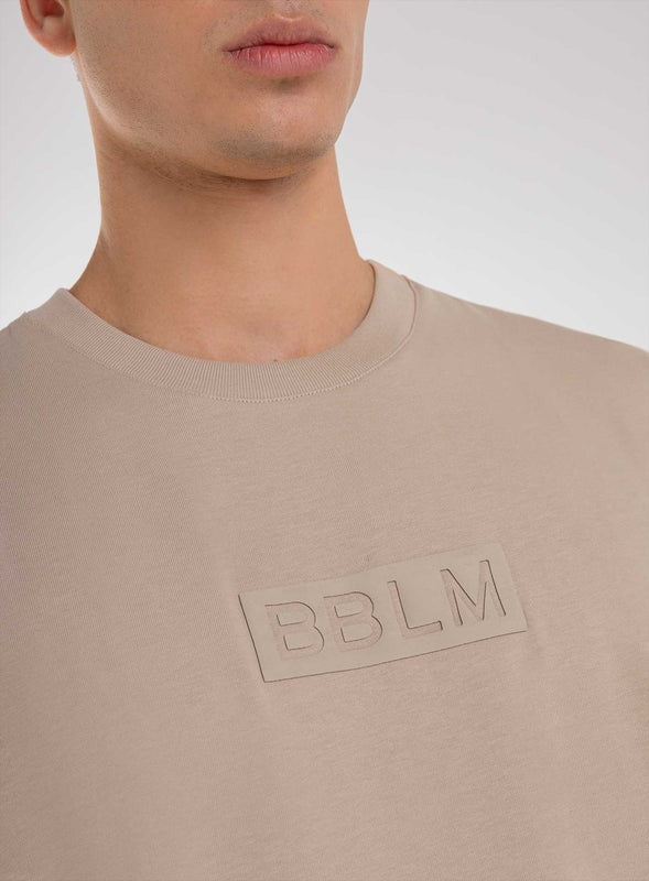 Camiseta oversize color beige para hombre, marca BBL MEN, referencia 19, vista detalle. Compra al por mayor en babalu.com.co en COP.