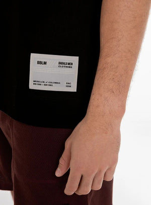 Camiseta oversize color cafe para hombre, marca BBL MEN, referencia 119, vista detalle. Compra al por mayor en babalu.com.co en COP.