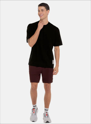 Camiseta oversize color negro para hombre, marca BBL MEN, referencia 119, vista frontal. Compra al por mayor en babalu.com.co en COP.