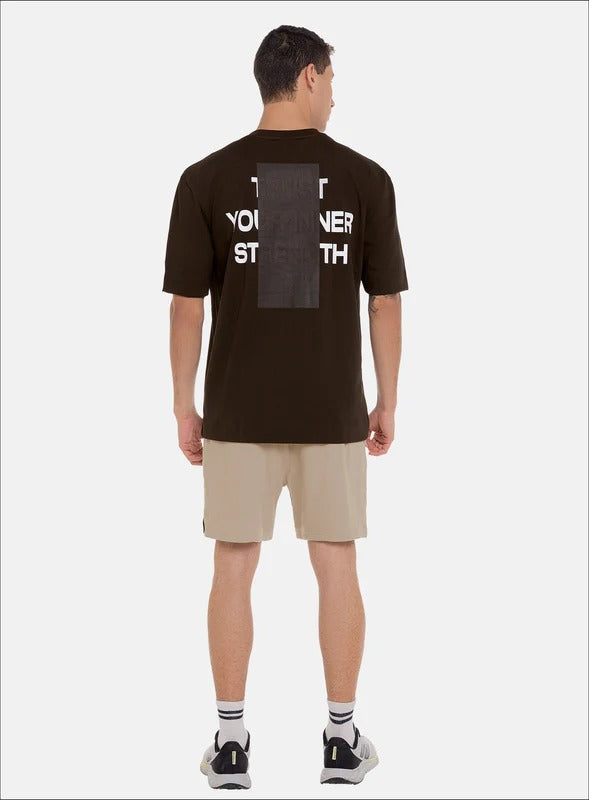 Camiseta oversize color negro para hombre, marca BBL MEN, referencia 119, vista trasera. Compra al por mayor en babalu.com.co en COP.