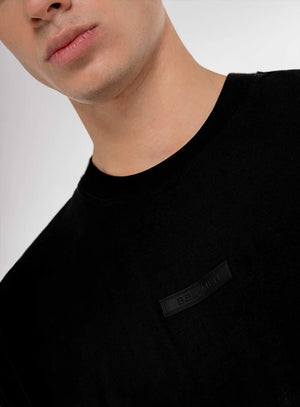 Camiseta oversize color negro para hombre, marca BBL MEN, referencia 79, vista detalle. Compra al por mayor en babalu.com.co en COP.