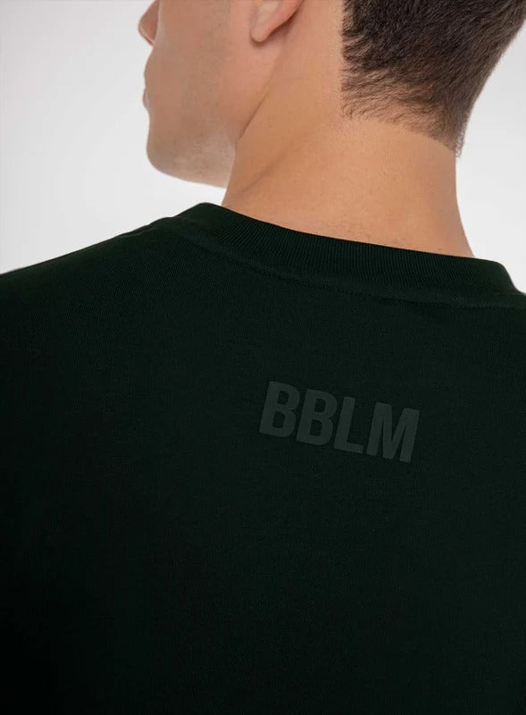 Camiseta oversize color verde para hombre, marca BBL MEN, referencia 19, vista trasera. Compra al por mayor en babalu.com.co en COP.