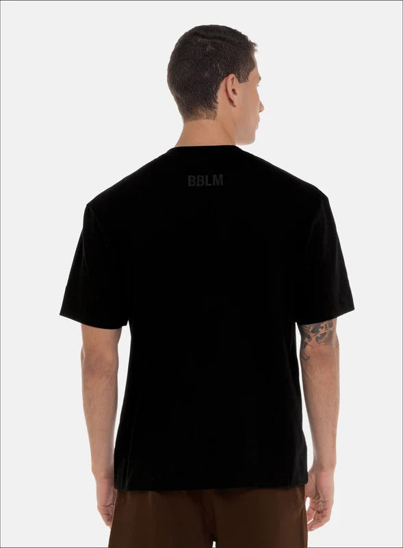Camiseta oversize color verde para hombre, marca BBL MEN, referencia 19, vista trasera. Compra al por mayor en babalu.com.co en COP.