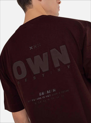 Camiseta oversize 100% algodón con estampado en frente de BBL MEN para hombre, vista 03.