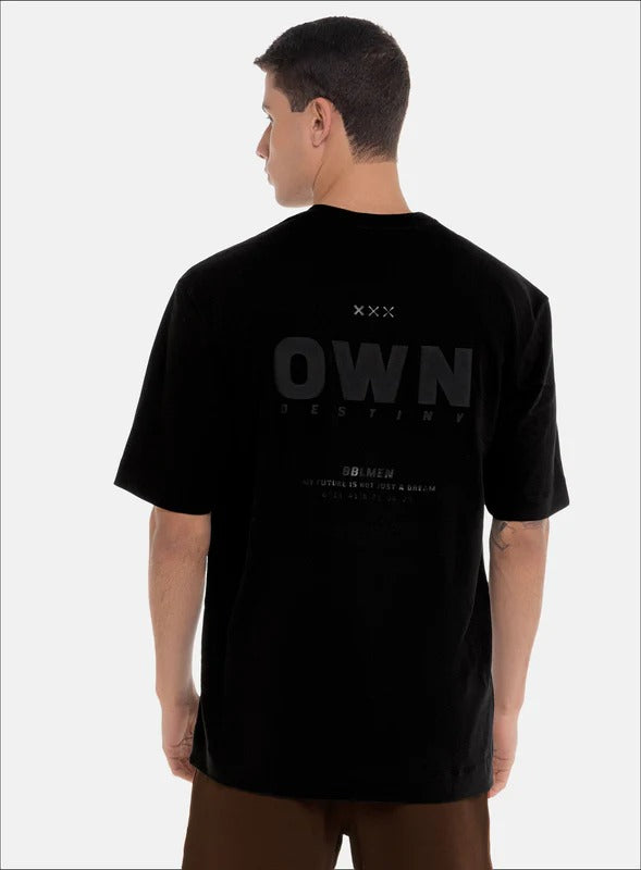 Camiseta oversize 100% algodón con estampado en frente de BBL MEN para hombre, vista 06.