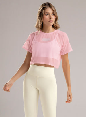 Camistea deportiva color rosado para mujer, marca BABALÚ, referencia 105883, vista frontal. Compra al por mayor en babalu.com.co en COP.