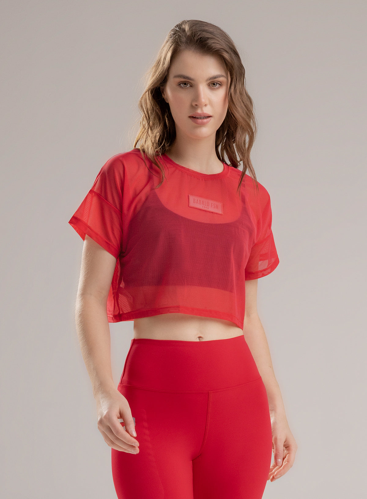 Camistea deportiva color vino tinto para mujer, marca BABALÚ, referencia 105883, vista frontal. Compra al por mayor en babalu.com.co en COP.