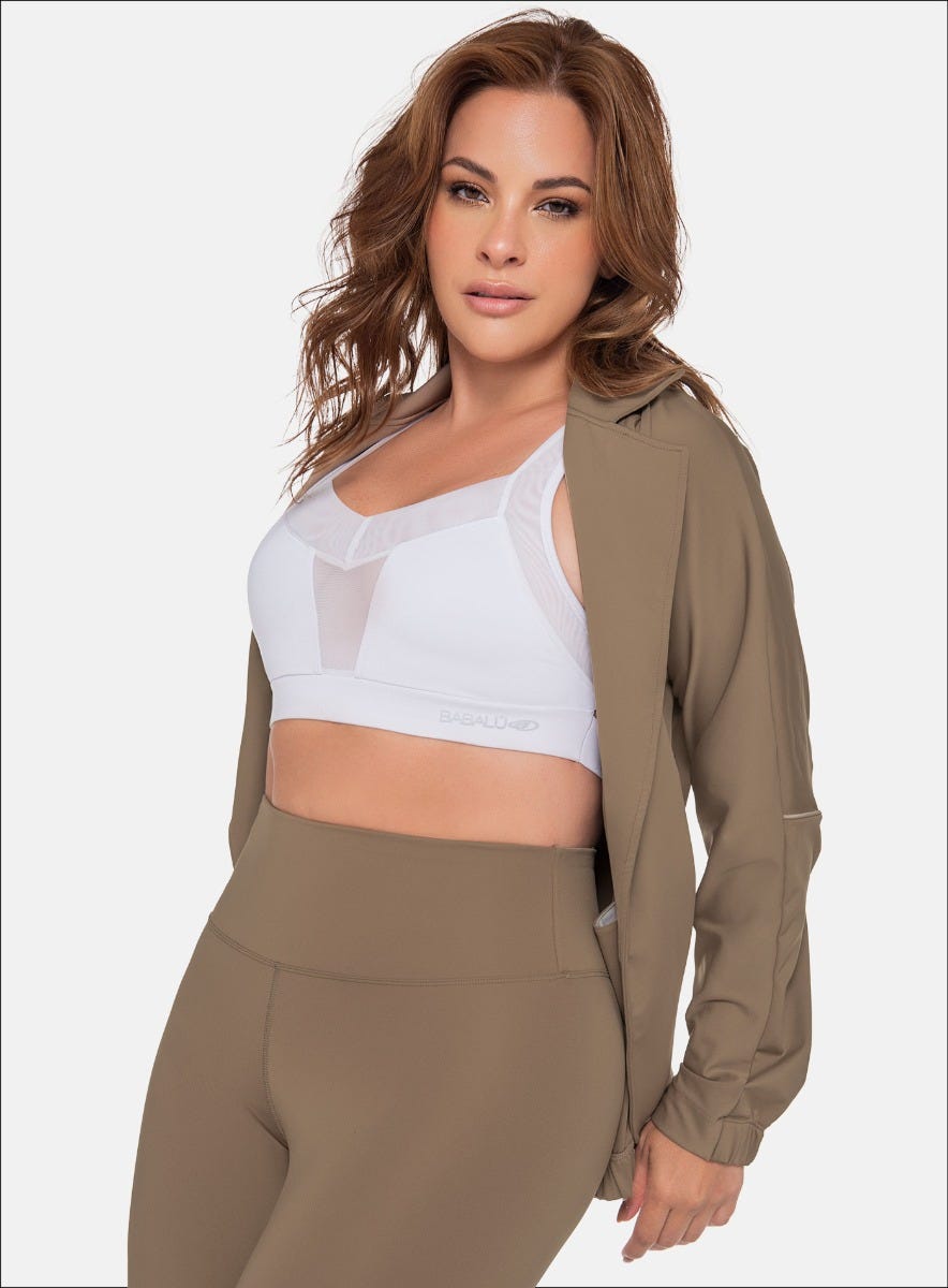 Chaqueta casual color arequipe para mujer, marca BABALÚ, referencia 111223, vista frontal. Compra al por mayor en babalu.com.co en COP.