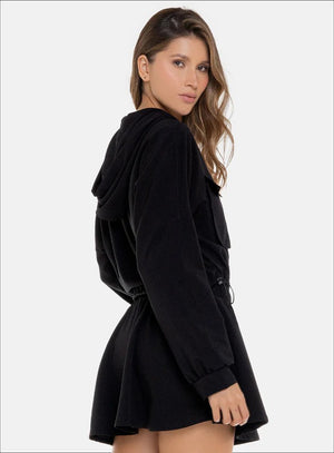 Chaqueta casual color negro, marca BABALÚ, referencia 111963, vista detalle. Compra al por mayor en babalu.com.co en COP.