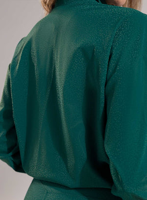 Chaqueta deportiva color azul para mujer, marca BABALÚ, referencia 112323, vista trasera. Compra al por mayor en babalu.com.co en COP.