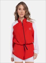 CHAQUETA DEPORTIVA CON INSERTOS EN MALLA TELA SHERY