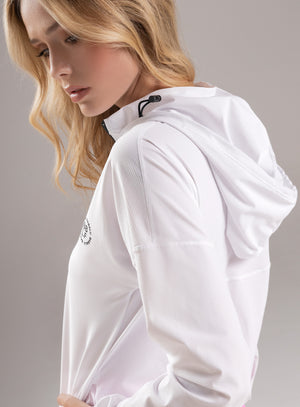 Chompa deportiva color negro para mujer, marca BABALÚ, referencia 113513, vista lateral. Compra al por mayor en babalu.com.co en COP.