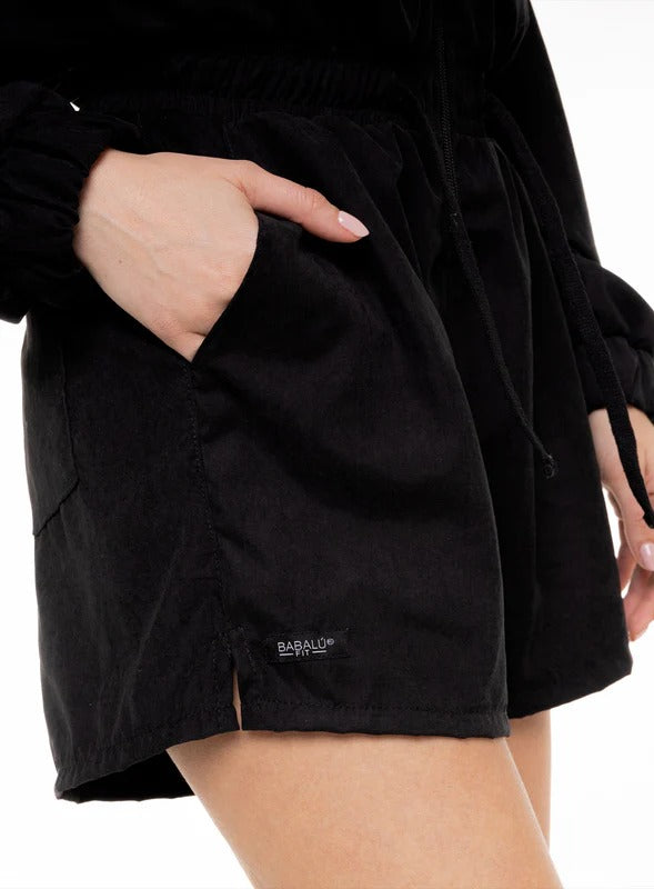 Enterizo casual color negro para mujer, marca BABALÚ, referencia 111983, vista detalle. Compra al por mayor en babalu.com.co en COP.