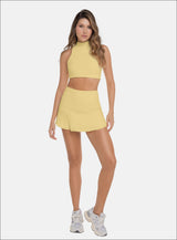 FALDA DEPORTIVA CON SHORT INTERNO TELA RIB