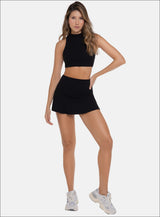 FALDA DEPORTIVA CON SHORT INTERNO TELA RIB