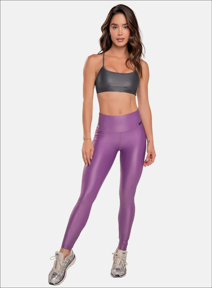 Leggins apariencia color morado para mujer, marca BABALÚ, referencia 90883, vista frontal. Compra al por mayor en babalu.com.co en COP.