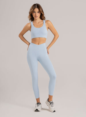 Leggins deportivo color azul baby para mujer, marca BABALÚ, referencia 115353, vista detalle. Compra al por mayor en babalu.com.co en COP.