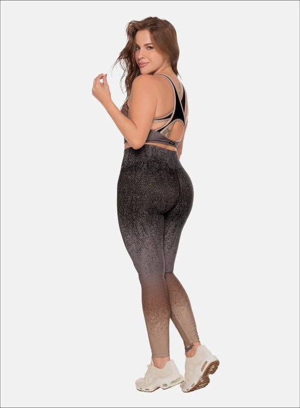 Leggins deportivo color cafe, marca BABALÚ, referencia 111343, vista detalle. Compra al por mayor en babalu.com.co en COP.