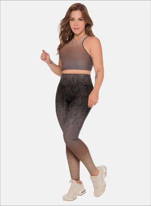 Leggins deportivo color cafe, marca BABALÚ, referencia 111343, vista frontal. Compra al por mayor en babalu.com.co en COP.