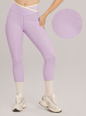 Leggins deportivo color lila baby para mujer, marca BABALÚ, referencia 115803, vista frontal. Compra al por mayor en babalu.com.co en COP.