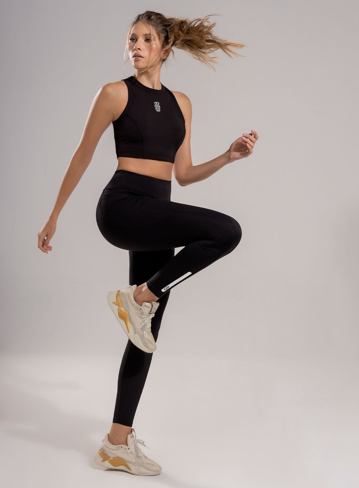Leggins deportivo color verde, marca BABALÚ, referencia 112243, vista detalle. Compra al por mayor en babalu.com.co en COP.