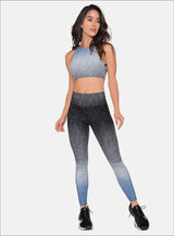 LEGGINS DEPORTIVO POLIAMIDA JACQUARD CON EFECTO DEGRADE