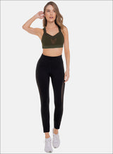LEGGINS DEPORTIVO CON INSERTOS EN MALLA TELA SUPPLEX