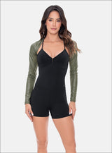 TOP MUJER SOBREPUESTO  MANGA LARGA / POLIÉSTER TALLA UNICA