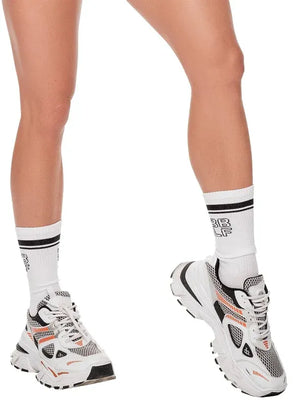 Media deportiva color blanco para mujer, marca BABALÚ, referencia 0693, vista frontal. Compra al por mayor en babalu.com.co en COP.