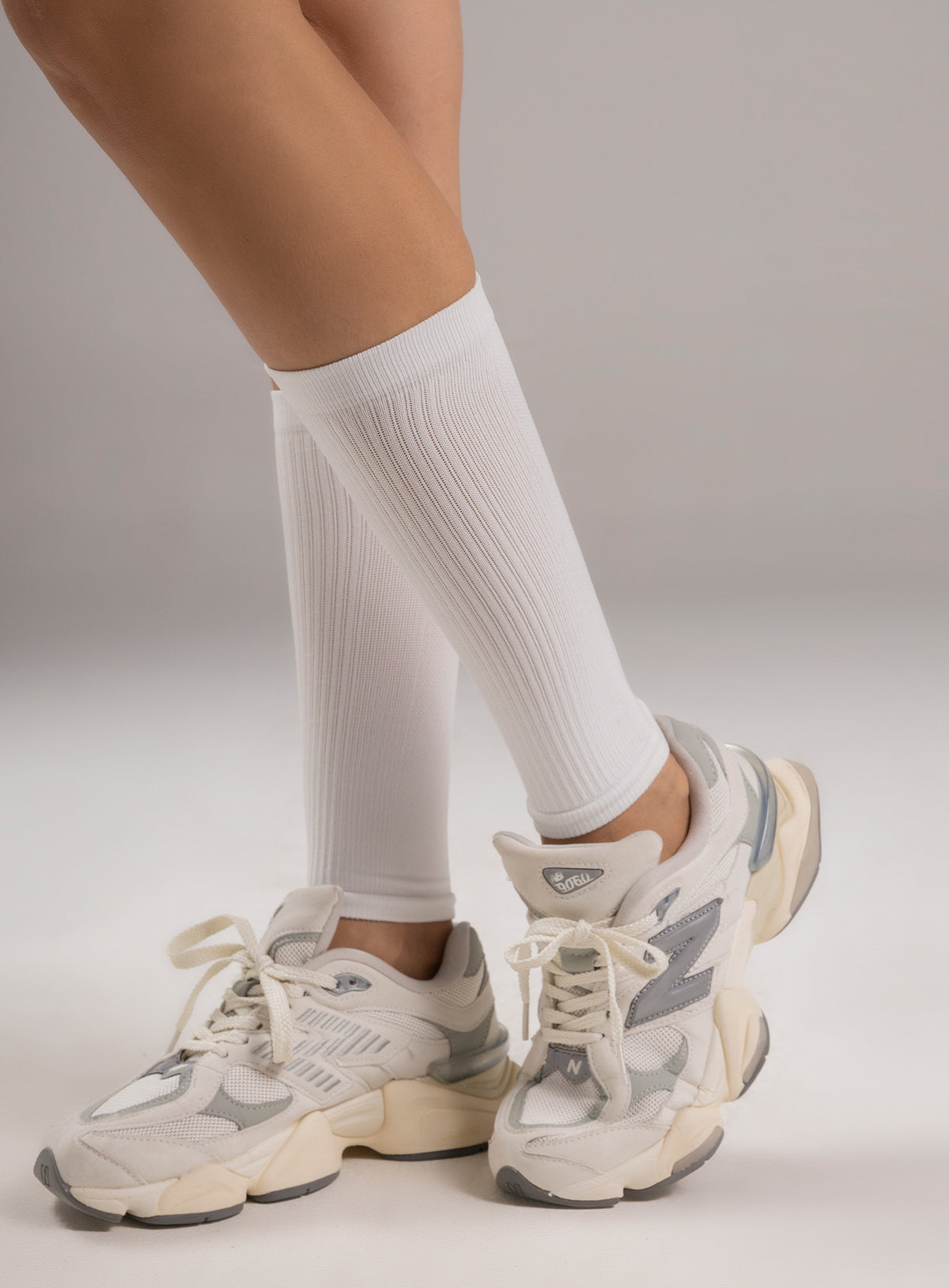 Media deportiva color blanco para mujer, marca BABALÚ, referencia 39103, vista frontal. Compra al por mayor en babalu.com.co en COP.