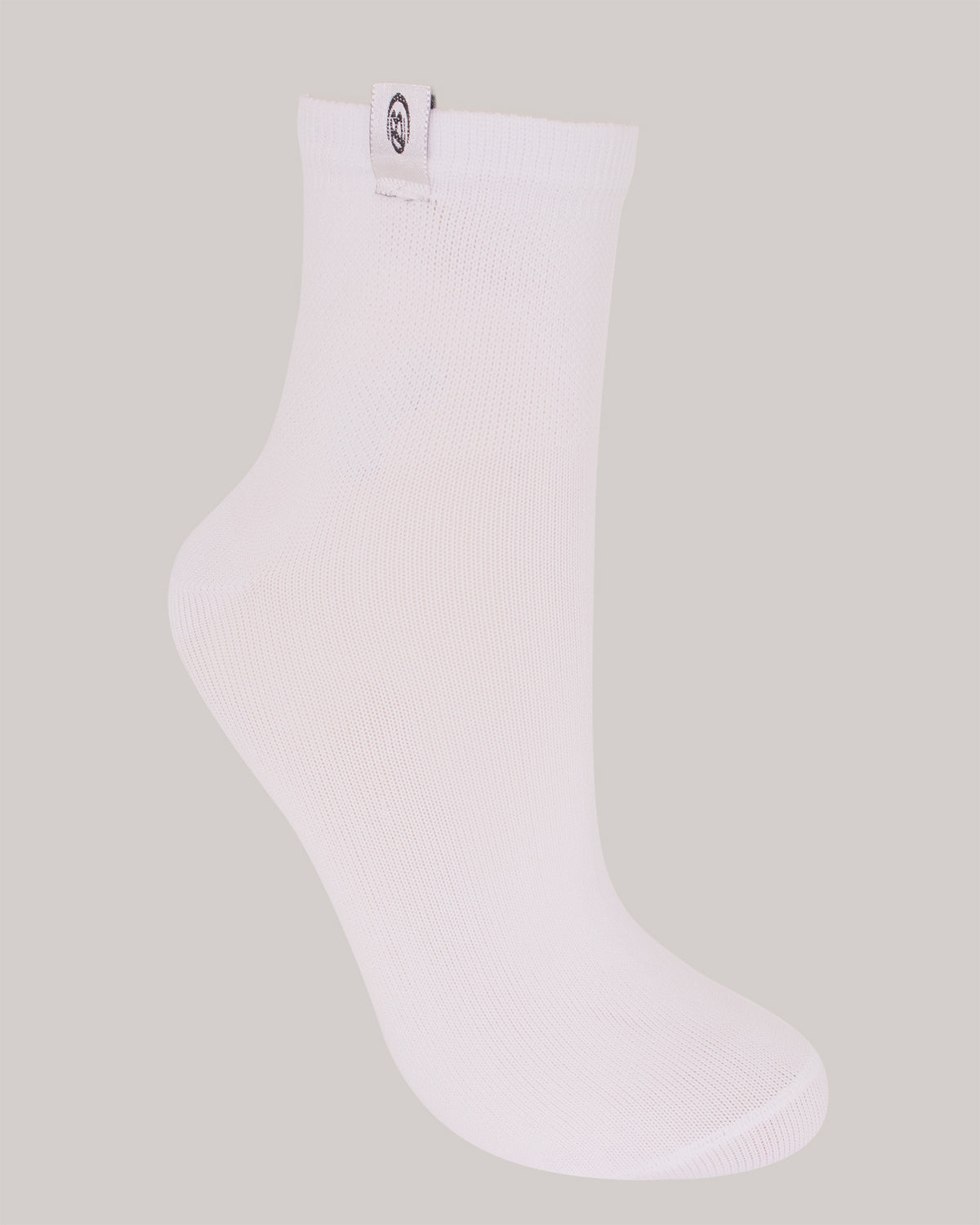 Media deportiva color blanco para mujer, marca BABALÚ, referencia 92763, vista lateral. Compra al por mayor en babalu.com.co en COP.