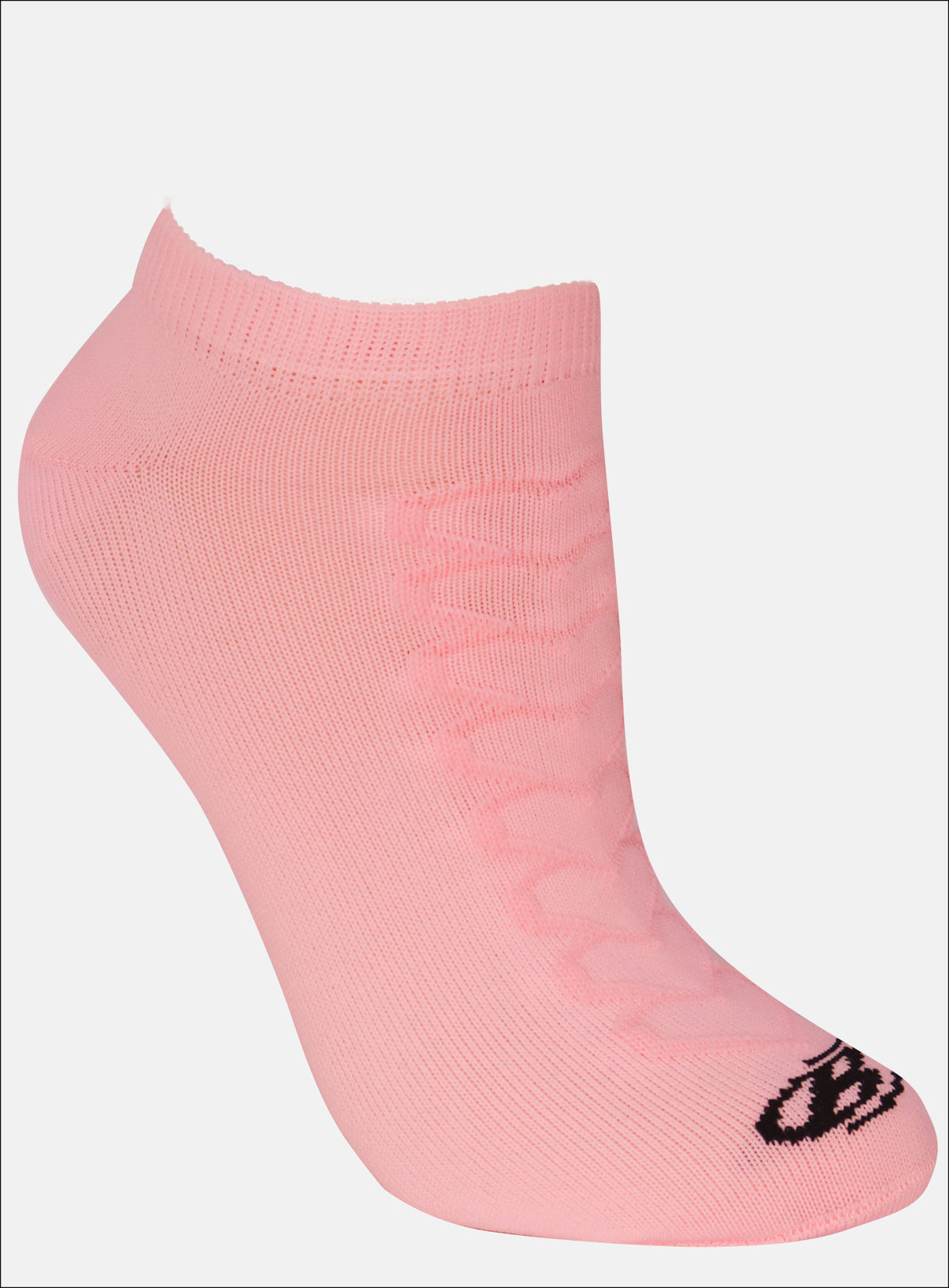 Media deportiva color blanco y negro para mujer, marca BABALÚ, referencia 0403, vista lateral. Compra al por mayor en babalu.com.co en COP.