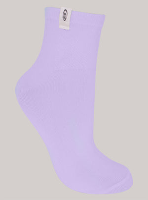 Media deportiva color morado para mujer, marca BABALÚ, referencia 92763, vista lateral. Compra al por mayor en babalu.com.co en COP.