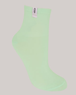 Media deportiva color verde para mujer, marca BABALÚ, referencia 92763, vista lateral. Compra al por mayor en babalu.com.co en COP.