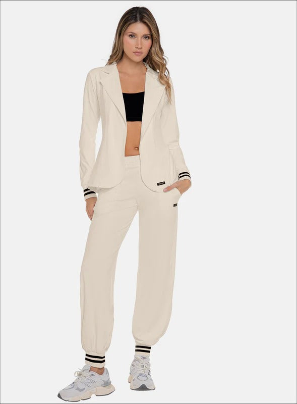 Pantalon casual color marfil para mujer, marca BABALÚ, referencia 111793, vista frontal. Compra al por mayor en babalu.com.co en COP.
