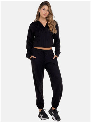 Pantalon casual color negro para mujer, marca BABALÚ, referencia 111713, vista frontal. Compra al por mayor en babalu.com.co en COP.