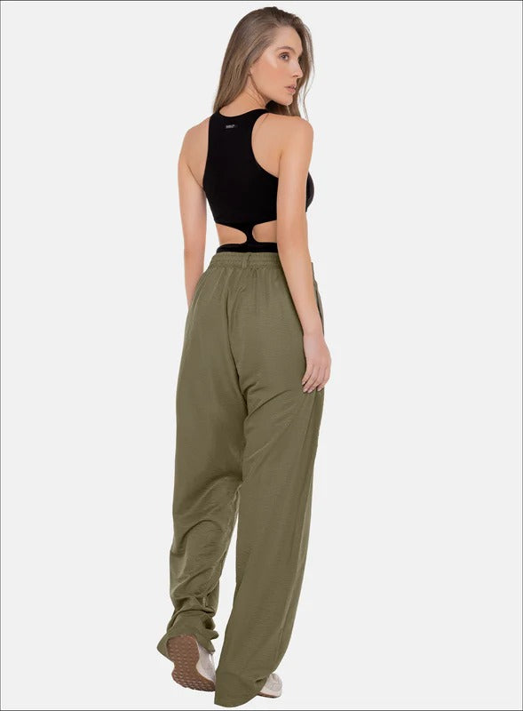 Pantalon casual color negro para mujer, marca BABALÚ, referencia 112173, vista trasera. Compra al por mayor en babalu.com.co en COP.