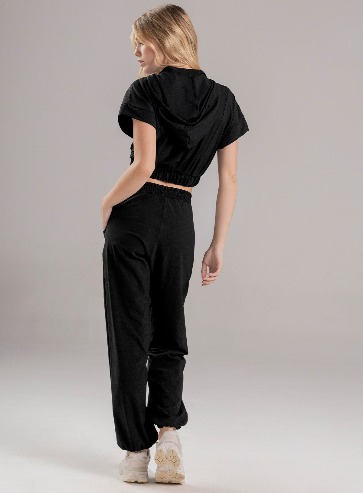 Pantalon deportivo color arequipe para mujer, marca BABALÚ, referencia 112483, vista trasera. Compra al por mayor en babalu.com.co en COP.