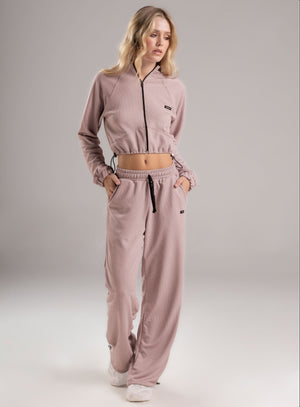 Pantalon estilo color palo rosa para mujer, marca BABALÚ, referencia 113153, vista frontal. Compra al por mayor en babalu.com.co en COP.